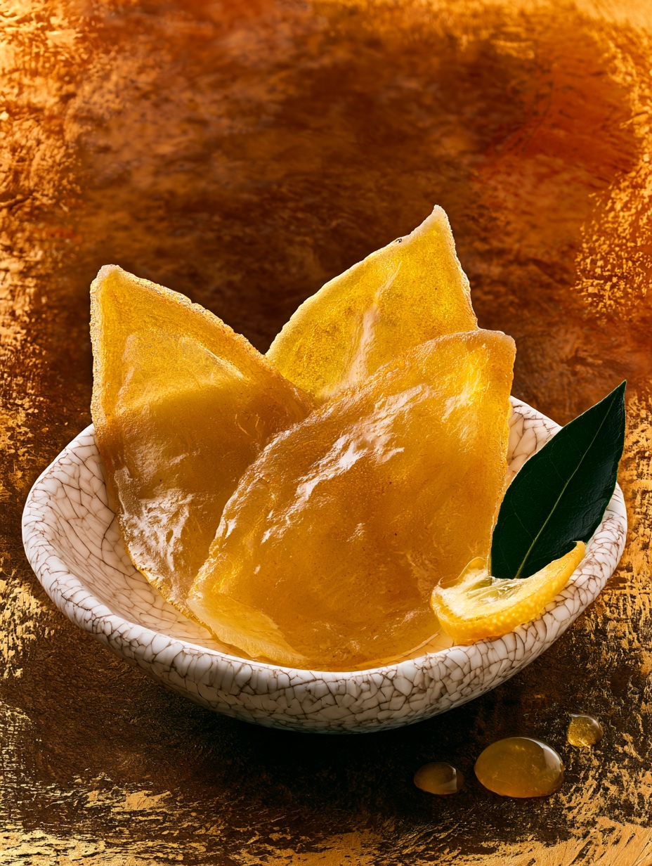 Écorce de citron confite