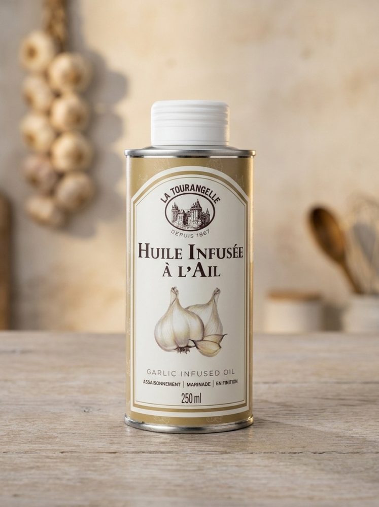 Huile de colza infusée à l'ail